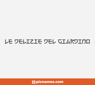 Le delizie del giardino